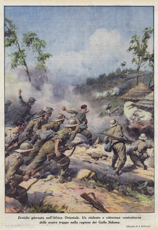 Heroische Tage in Ostafrika von Achille Beltrame