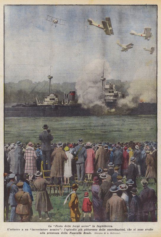 Das Fest der Luftstreitkräfte in England von Achille Beltrame