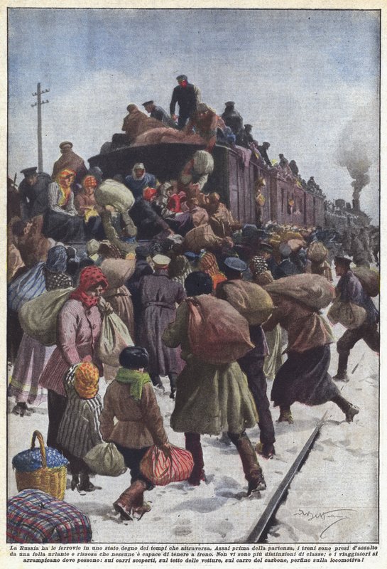 Russlands Eisenbahnen sind in einem Zustand, der den Zeiten entspricht, die es durchmacht von Achille Beltrame