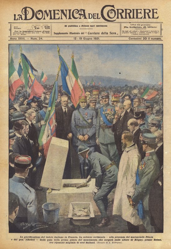 Die Verherrlichung des italienischen Wertes in Frankreich von Achille Beltrame