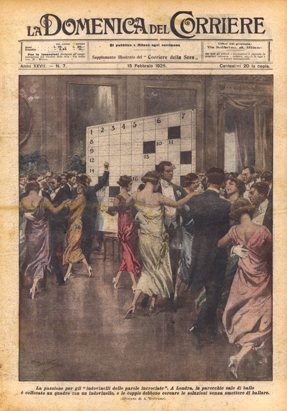 Die Leidenschaft für Kreuzworträtsel von Achille Beltrame