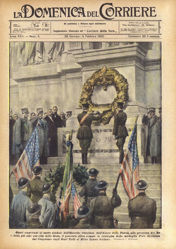 Amerikanische Ehren für das heilige Symbol der siegreichen Armee von Achille Beltrame