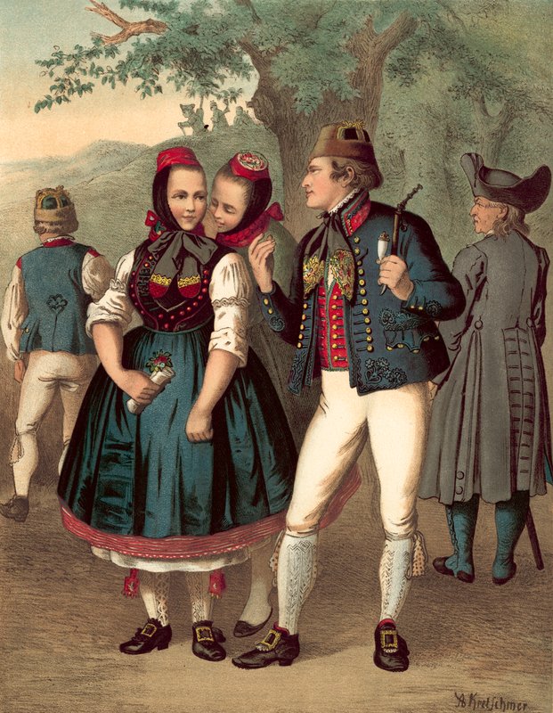Deutsche Tracht, Chur-Hessen und der Schwalm von Albert Kretschmer