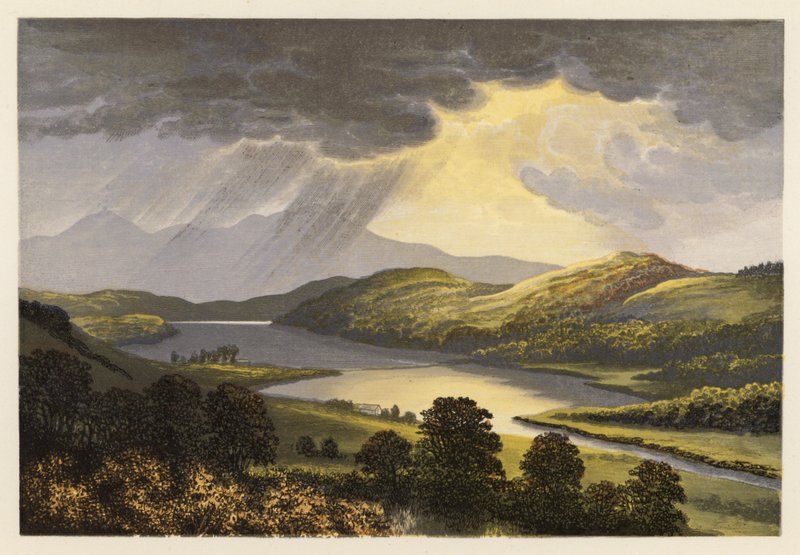 Schottische Loch-Landschaft: Loch Fad von Alexander Francis (after) Lydon