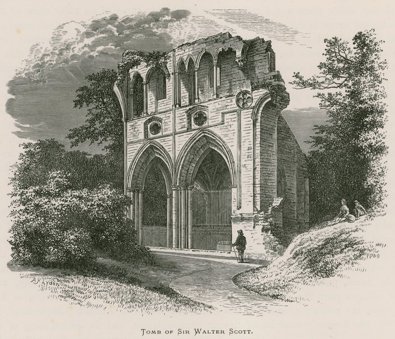 Dryburgh Abbey, Grab von Sir Walter Scott von Alexander Francis Lydon