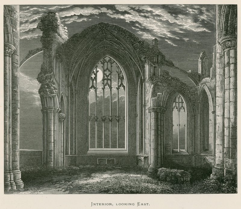 Melrose Abbey, Innenansicht, Blick nach Osten von Alexander Francis Lydon