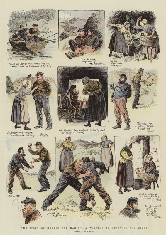 Die Geschichte von Homesh und Hamish, eine Warnung an Ehemänner und Ehefrauen von Alexander Stuart Boyd