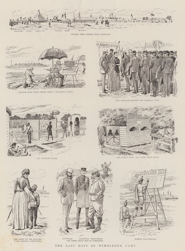 Die letzten Tage des Wimbledon-Lagers von Alfred Chantrey Corbould