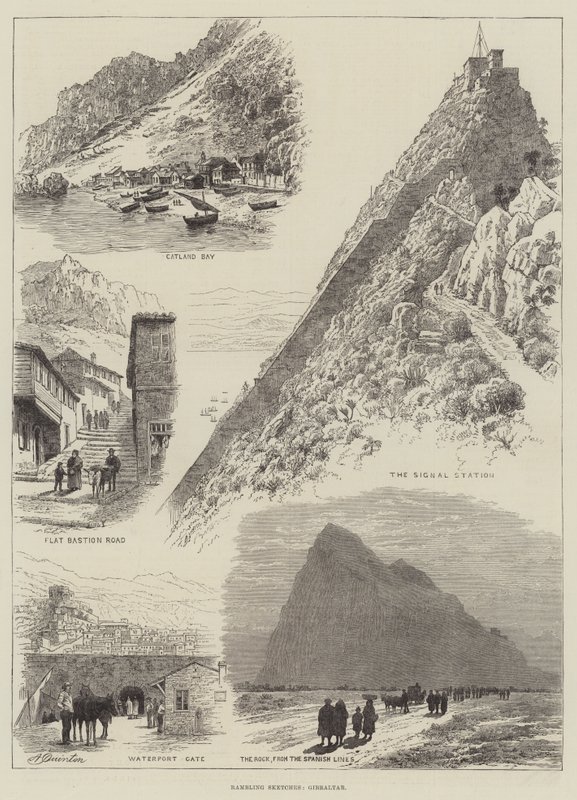 Streifskizzen, Gibraltar von Alfred Robert Quinton