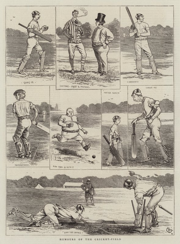 Humoresken vom Cricketfeld von Alfred Chantrey Corbould
