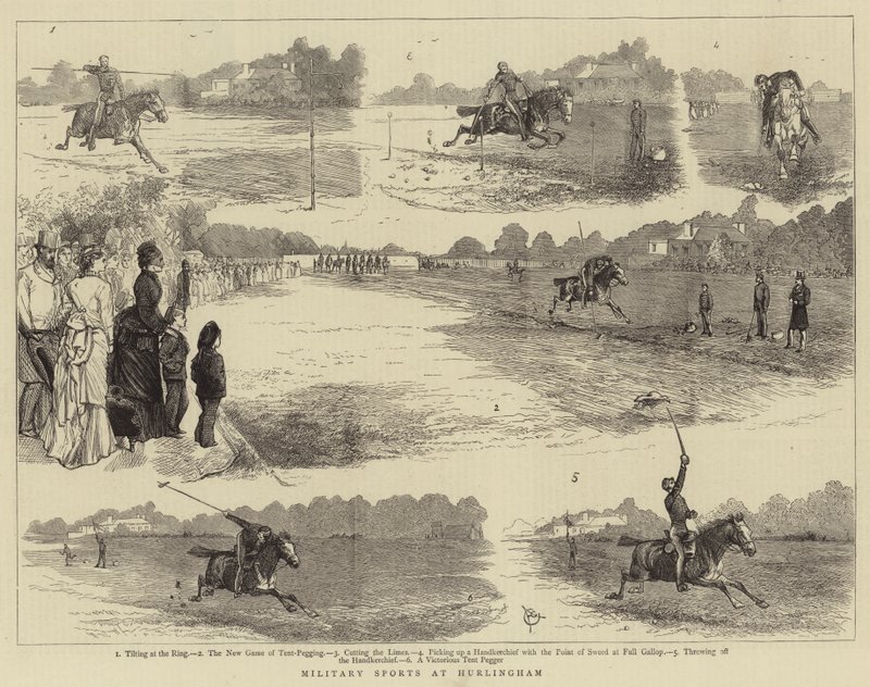 Militärsport in Hurlingham von Alfred Chantrey Corbould