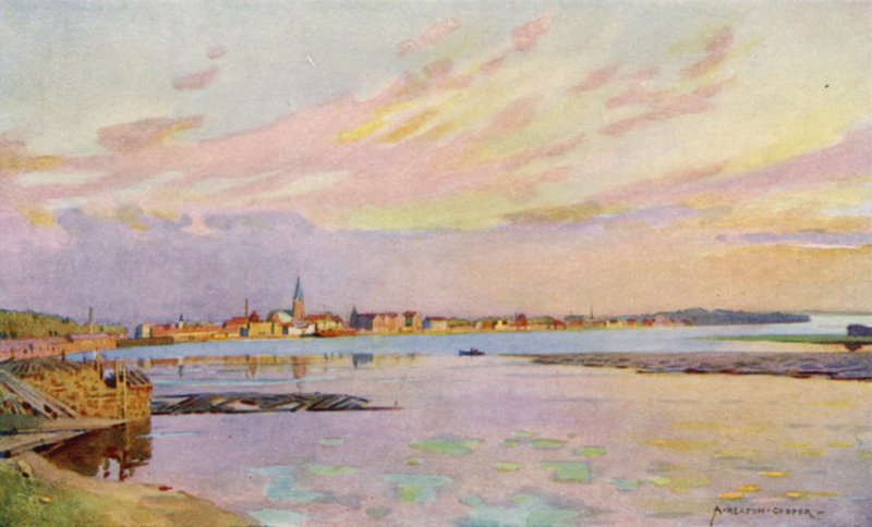 Luleå, Lappland, der Exporthafen für Eisenerz von Alfred Heaton Cooper