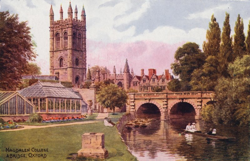 Oxford: Magdalen College und Brücke von Alfred Robert Quinton