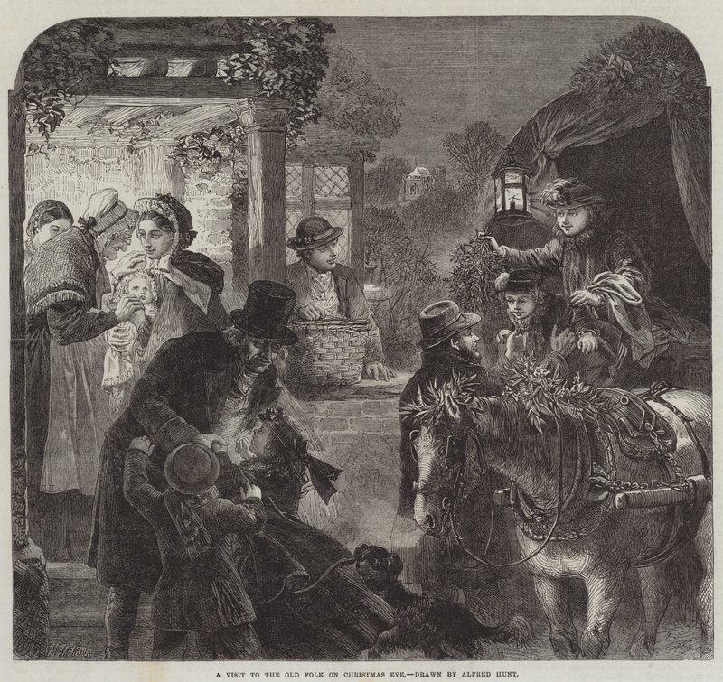 Ein Besuch bei den Alten am Heiligabend von Alfred William Hunt