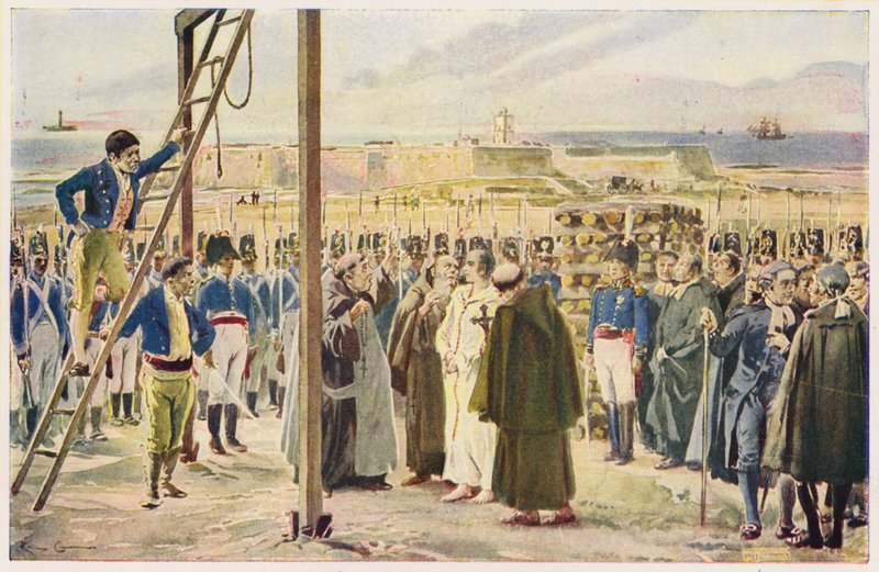 Hinrichtung von Gomes Freire Andrade, Portugal von Alfredo Roque Gameiro
