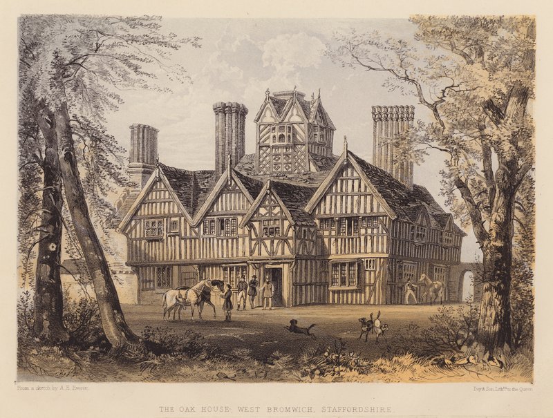 The Oak House, West Bromwich, Staffordshire von Allen Edward Everitt