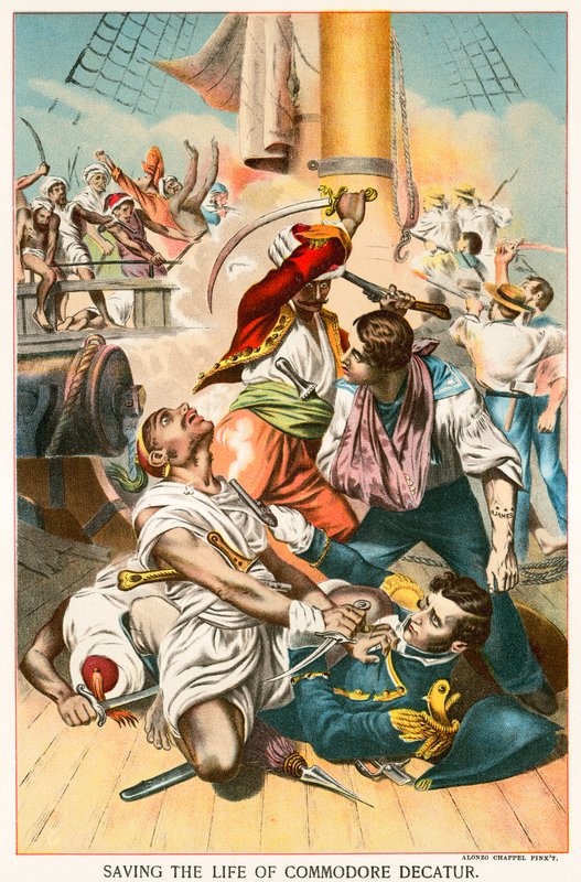 Rettung des Lebens von Commodore Decatur von Alonzo Chappel