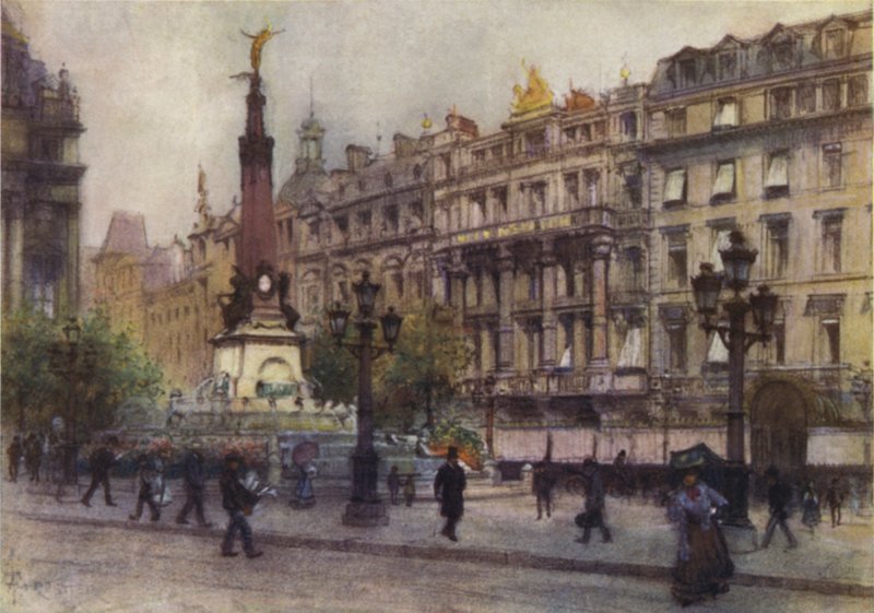 Place de Brouckere, Brüssel von after Amedee Forestier