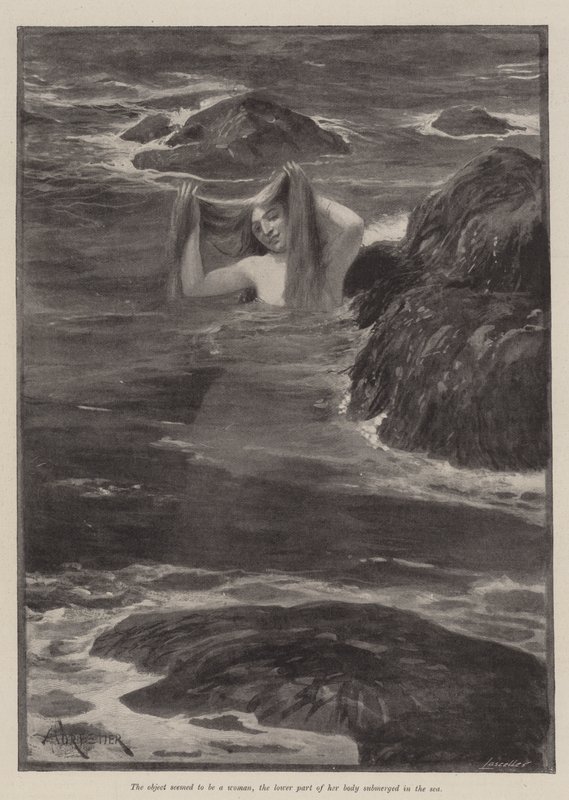Die Meerjungfrau von Lighthouse Point, von Bret Harte von Amedee Forestier