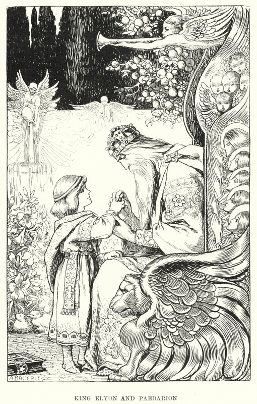 König Elyon und Paedarion (Gravur) von Amelia M. (attr.to) Bowerley or Bauerle