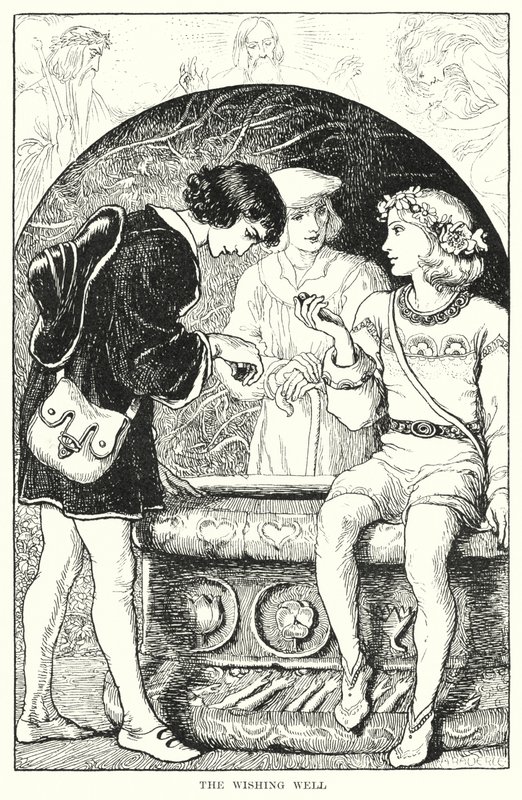 Der Wunschbrunnen (Stich) von Amelia M. (attr.to) Bowerley or Bauerle