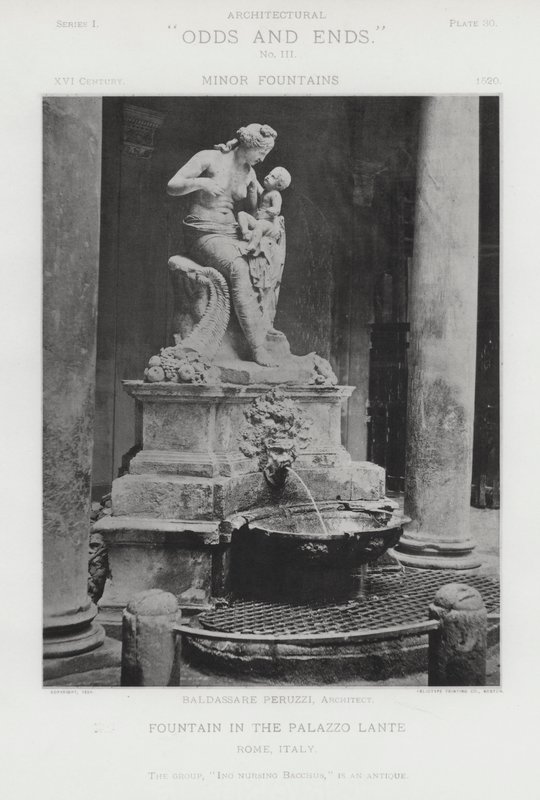 Brunnen im Palazzo Lante, Rom, Italien von American Photographer (after)