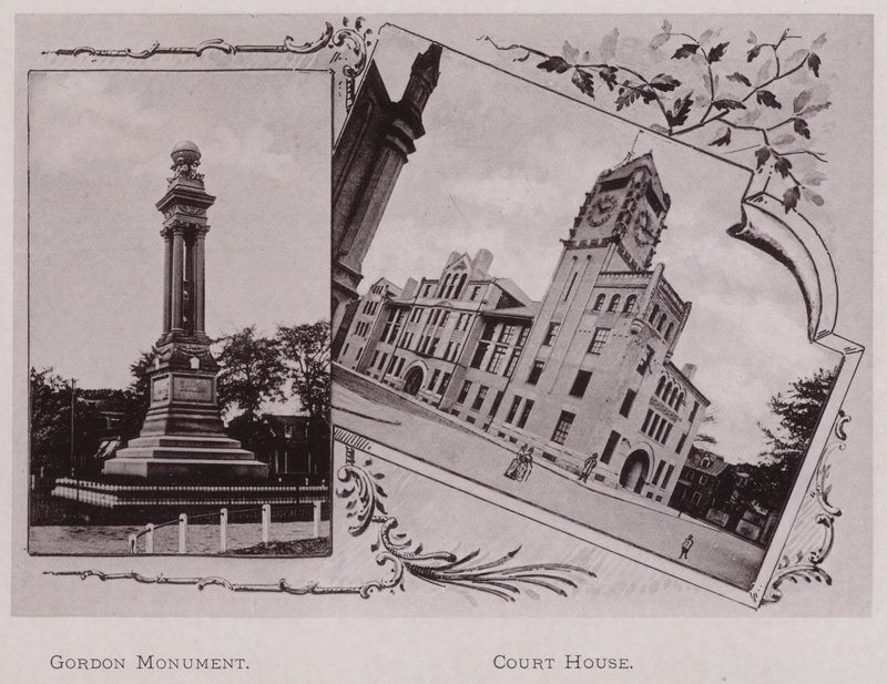 Gordon-Denkmal; Gerichtsgebäude (s/w Foto) von American Photographer (after)