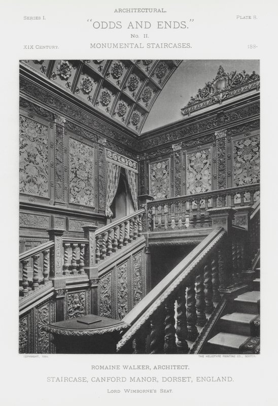 Treppenhaus, Canford Manor, Dorset, England von American Photographer (after)