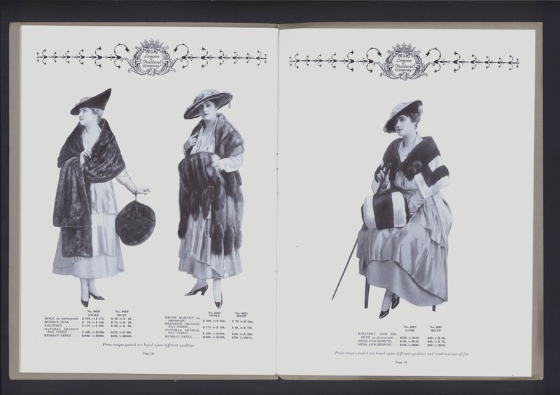 Doppelseite aus The Theater of Fur Fashion von American Photographer (after)