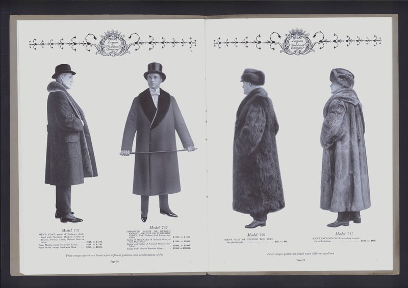 Doppelseite aus The Theater of Fur Fashion von American Photographer (after)