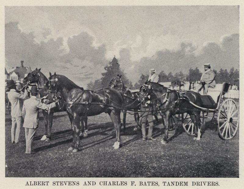 Albert Stevens und Charles F. Bates, Tandemfahrer von American Photographer