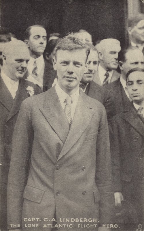 Charles Lindbergh, amerikanischer Flieger, der den ersten Solo-Transatlantikflug machte von American Photographer