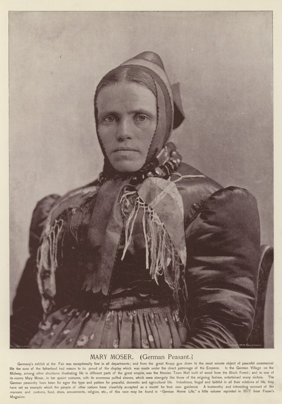Mary Moser, Deutsche Bäuerin von American Photographer