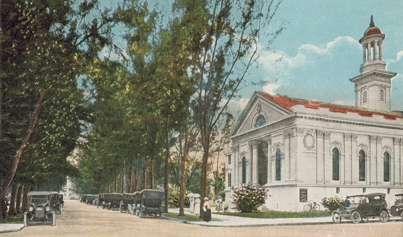 Miami, Florida, ca. 1925: Straßenansicht, zeigt Presbyterianische Kirche von American Photographer