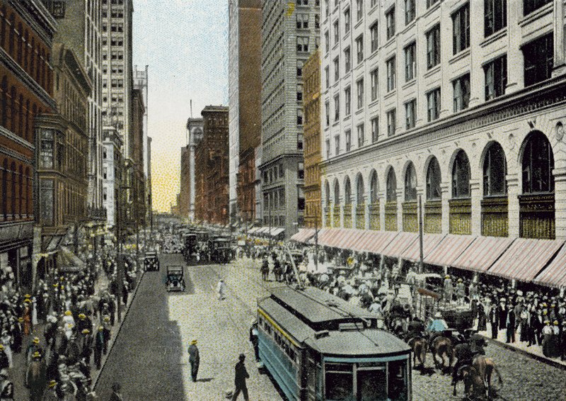 State Street, Blick nach Norden von der Van Buren Street von American Photographer