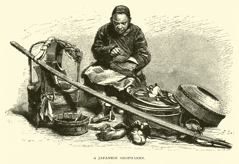 Ein japanischer Schuhmacher von American School