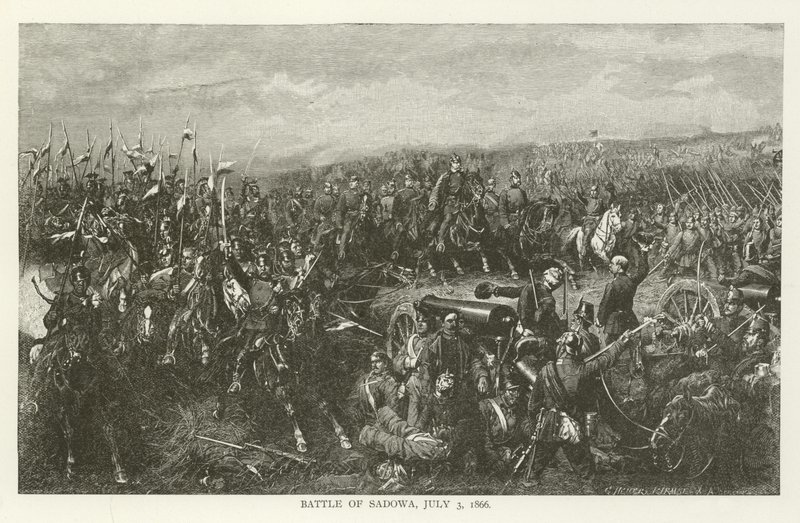 Schlacht von Sadowa, 3. Juli 1866 von American School