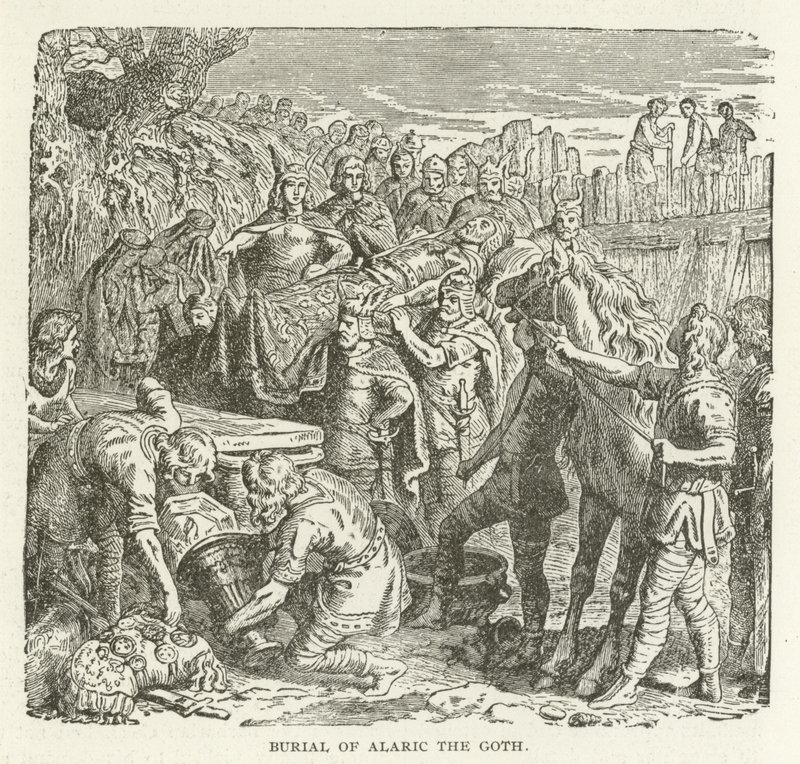 Begräbnis von Alarich dem Goten von American School