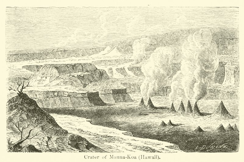 Krater des Mauna-Koa, Hawaii von American School