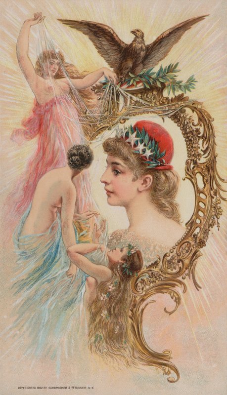 Adler und Nymphen, 1892 von American School