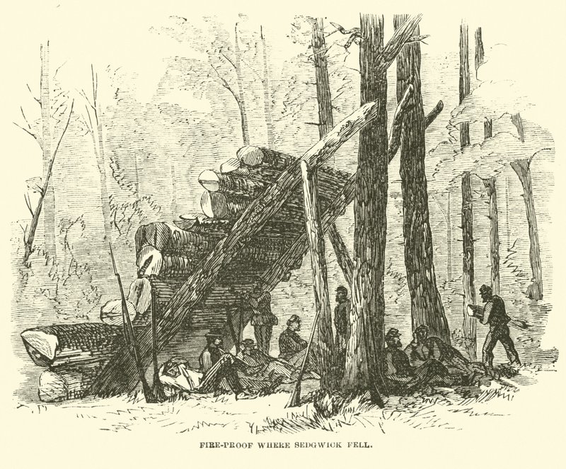 Feuerfest, wo Sedgwick fiel, Mai 1864 von American School
