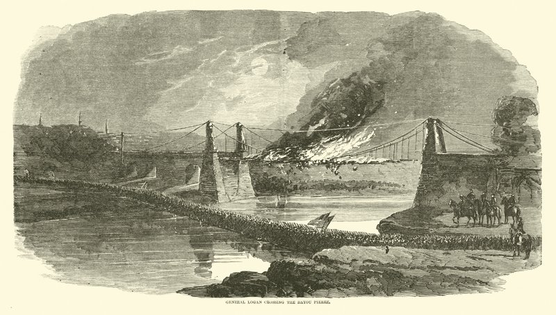 General Logan überquert den Bayou Pierre, Mai 1863 von American School