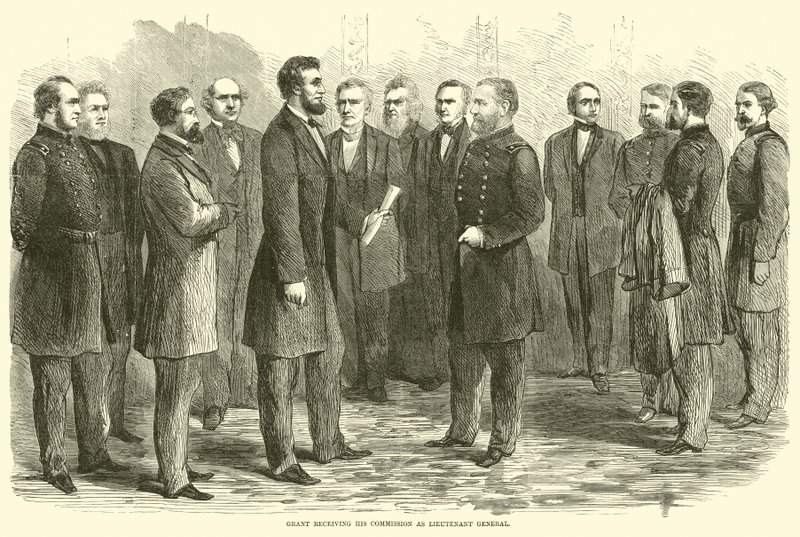 Grant erhält seine Ernennung zum Generalleutnant, Mai 1864 von American School