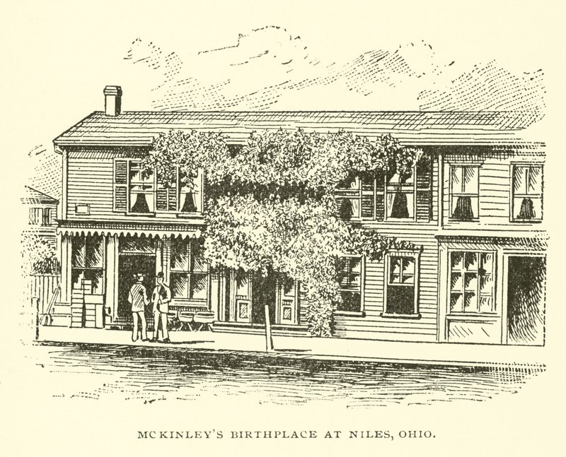 McKinleys Geburtshaus in Niles, Ohio von American School