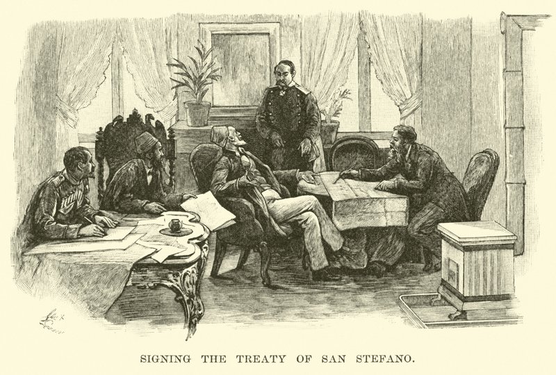 Unterzeichnung des Vertrags von San Stefano von American School