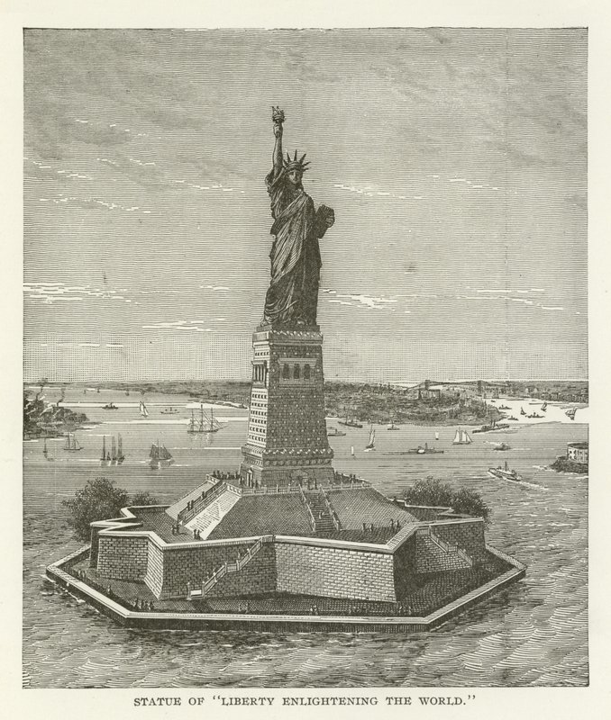Freiheitsstatue erleuchtet die Welt von American School