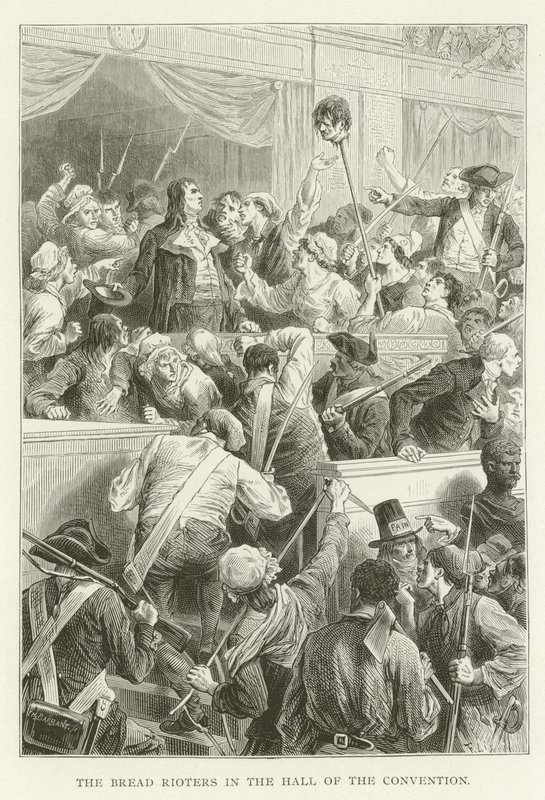 Die Brotaufrührer in der Halle der Konvention von American School