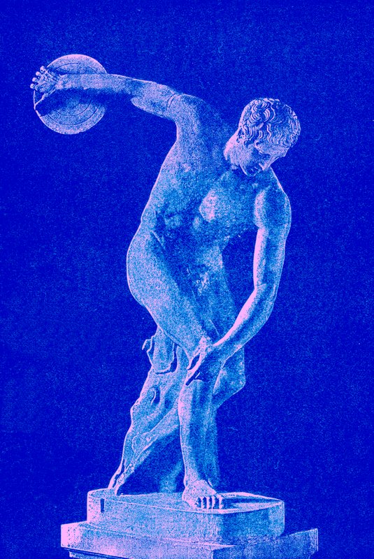 Der Diskobolos, Illustration aus Geschichte Griechenlands von Victor Duruy, veröffentlicht 1890 von American School