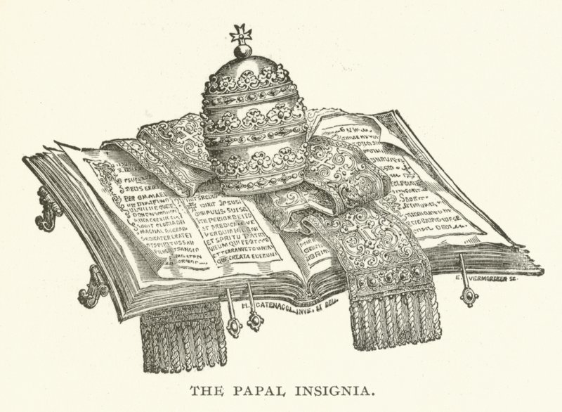 Die päpstlichen Insignien von American School