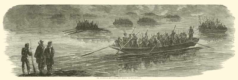 Der Vormarsch von Sedgwicks Korps über den Rappahannock, April 1863 von American School